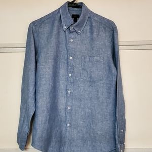 J Crew Baird McNutt Irish Linen Dress Shirt